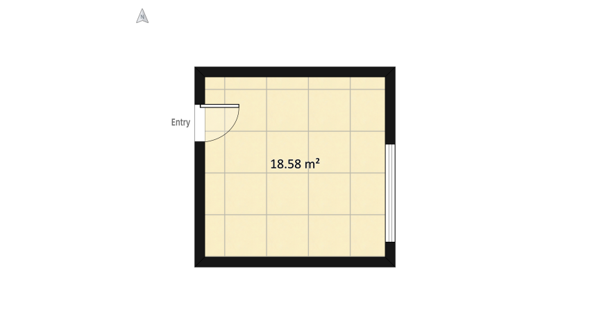 Dark style bedroom floor plan 20.71