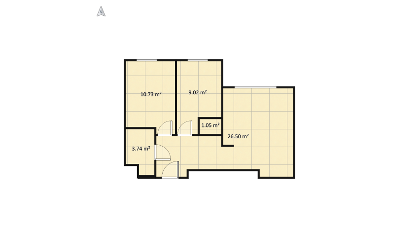 P.Rutka M51 floor plan 54.51