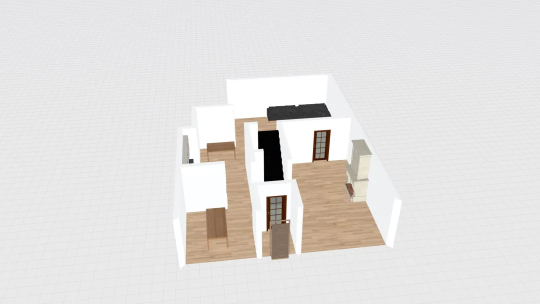 House 1st Floor 3d design renderings