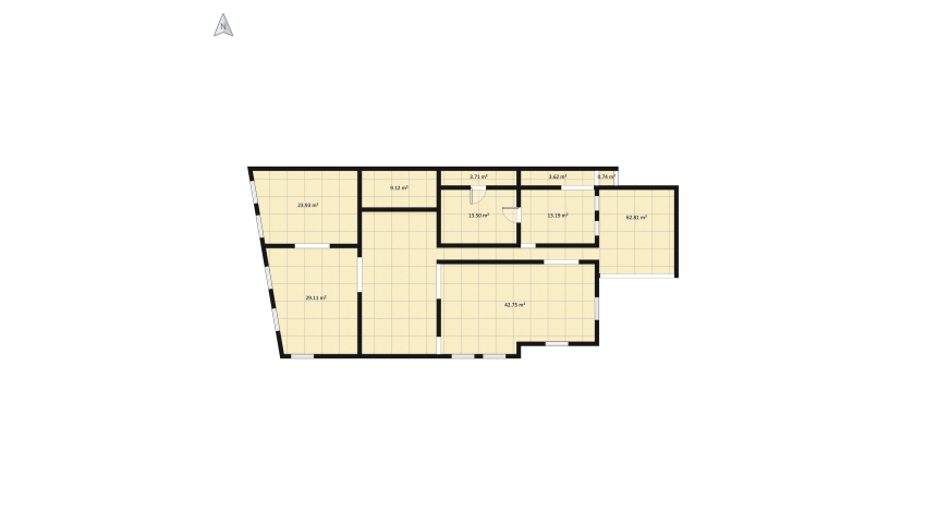 Casa Romulus_Demisol floor plan 641.52
