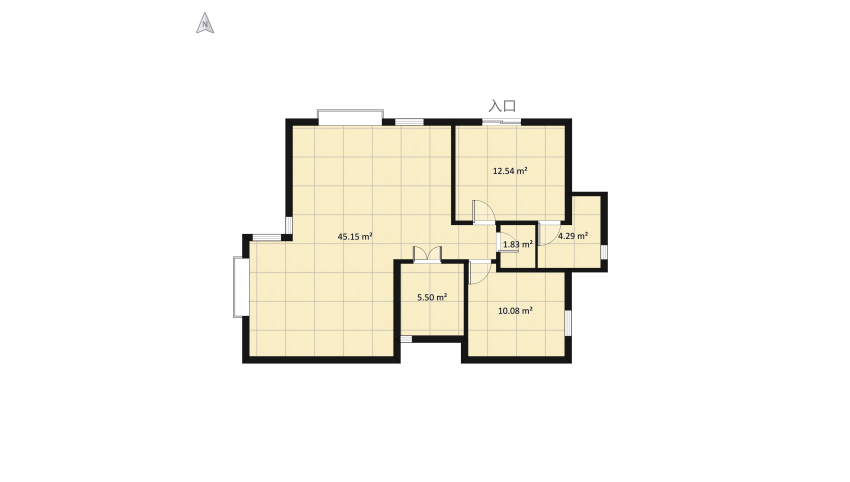 Monik58_07_2022 floor plan 74.04