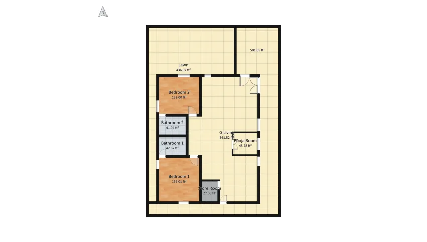 Sweet Home_v3 floor plan 495.94