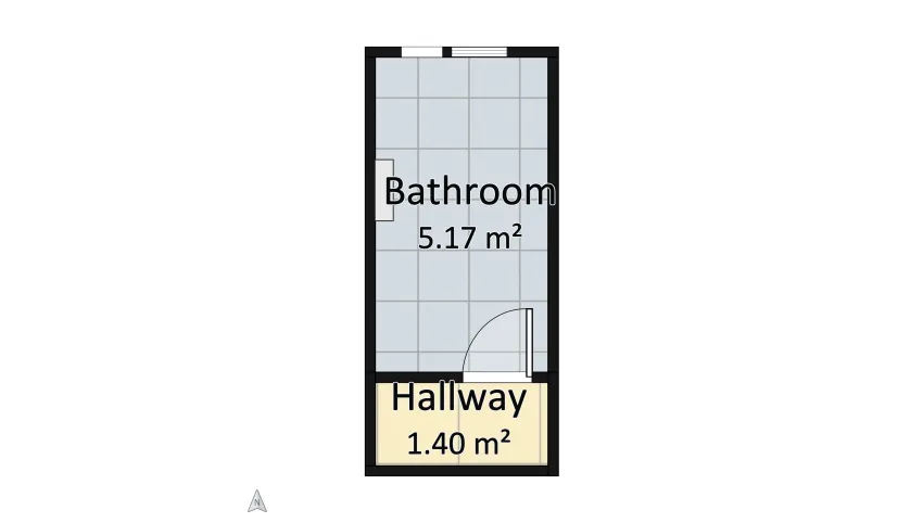 Modern bathroom floor plan 6.57