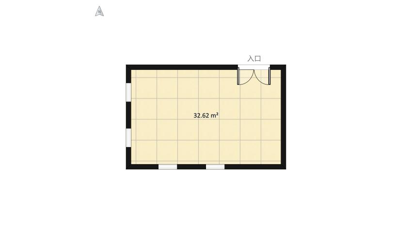 Гостиная-столовая floor plan 35.5