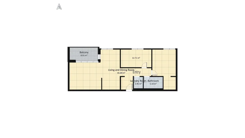 3,5 Zimmer Wohnung floor plan 114.08