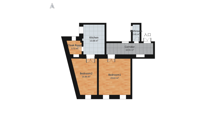 Copy of Aisha's flat floor plan 88.78