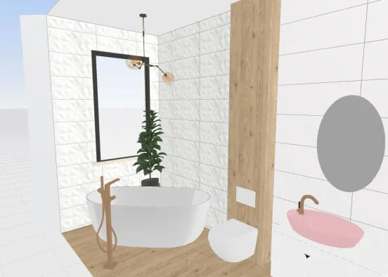 Copy of Bathroom All White and Sparkkle REV1 Design Rendering