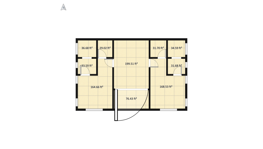 Reuel Villa Project floor plan 74.92