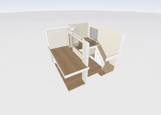 Empty-Loft Studio Design Rendering