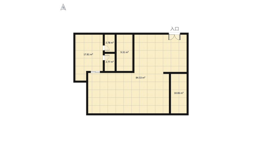 Gold cozy suite floor plan 140.36