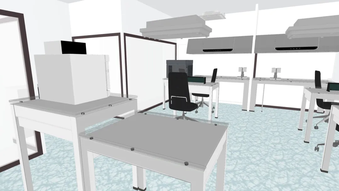 Copy of Copy of Production Clean Room Rev4 3d design renderings