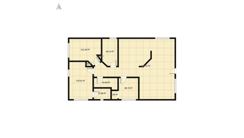 Small Apartment floor plan 120.97