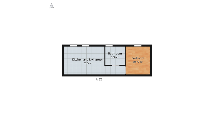 European Apartment floor plan 41.21