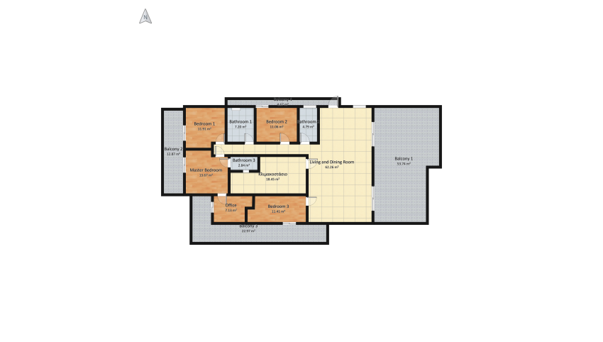 Florinis_0401(2bathrooms) floor plan 278.09