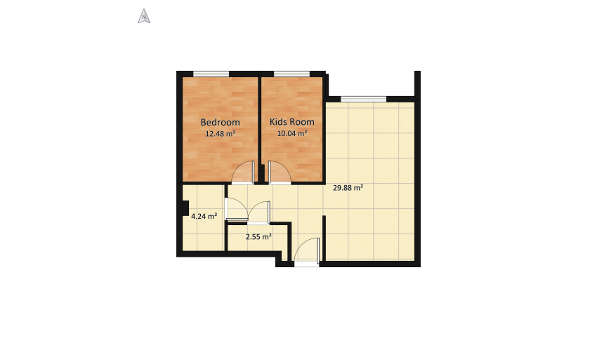 Mieszkanie v26 floor plan 77.95