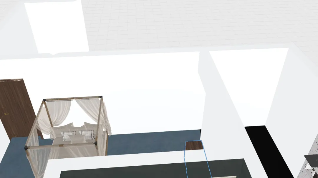 Cech Master bedroom 3d design renderings