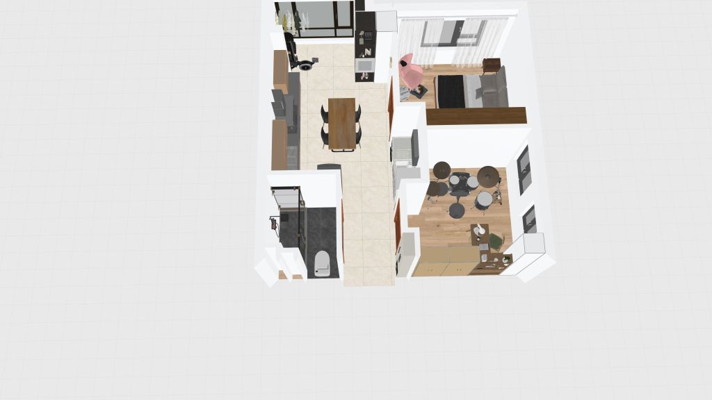 soho 1bedroom 3d design renderings