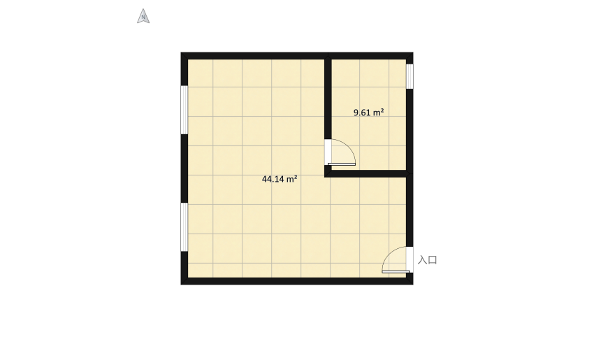 apartment project floor plan 53.76