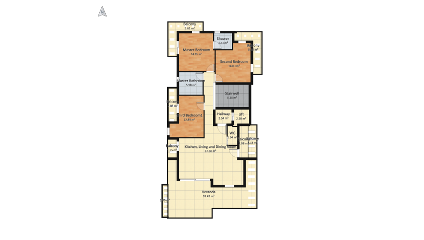 Triari apartment new design_copy floor plan 181.06