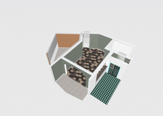 Room 3 - Honeycomb Element Renderização de Design