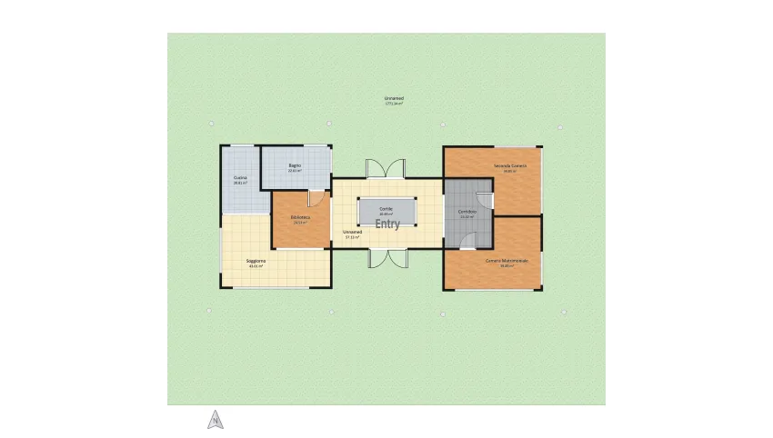 villa  elegante deluxe panoramica floor plan 2048.5