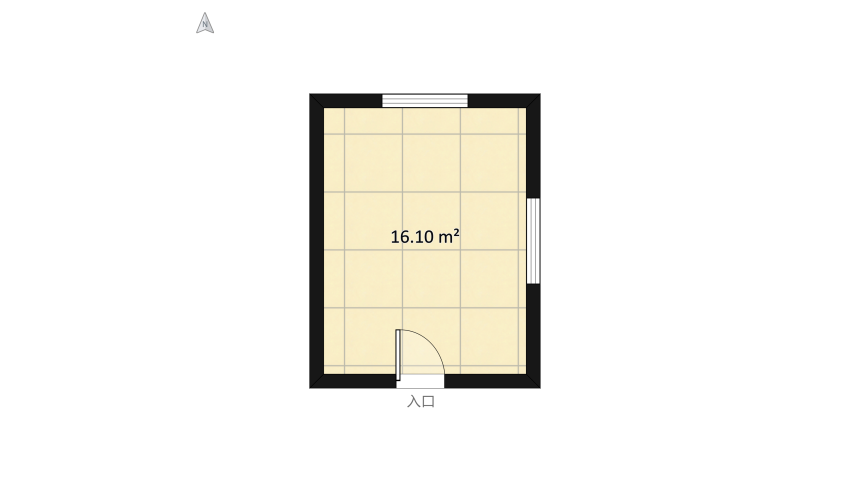 My Bedroom floor plan 16.11