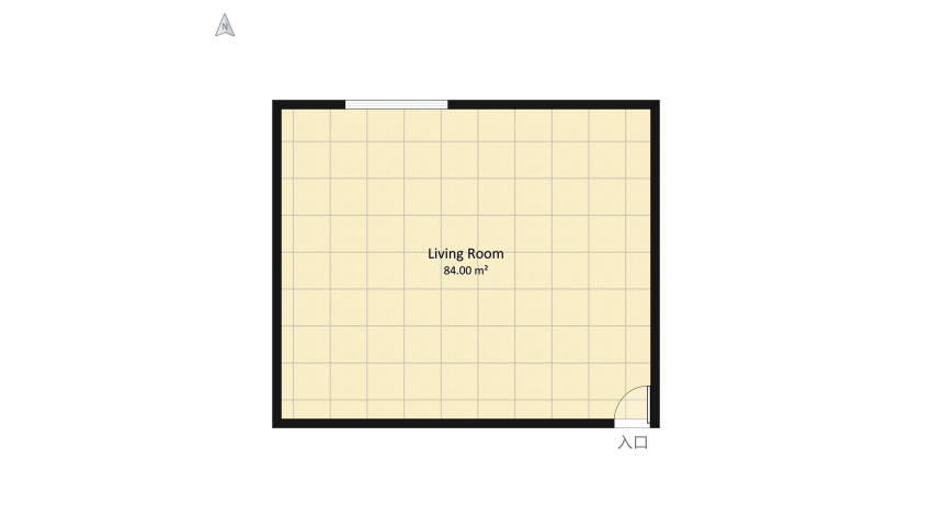 Room 1- Classic Black and White floor plan 88.48