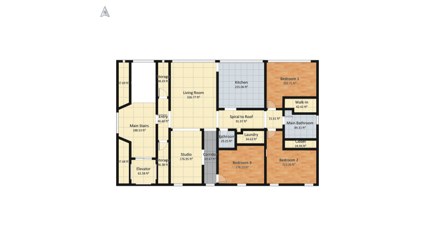 Single Floor Apartment 1908 Building floor plan 753.99