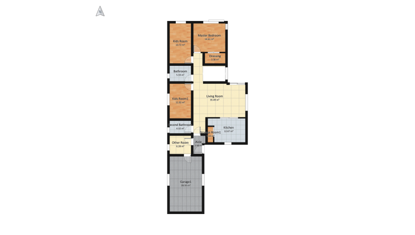 Proiect casa V6 floor plan 190.51