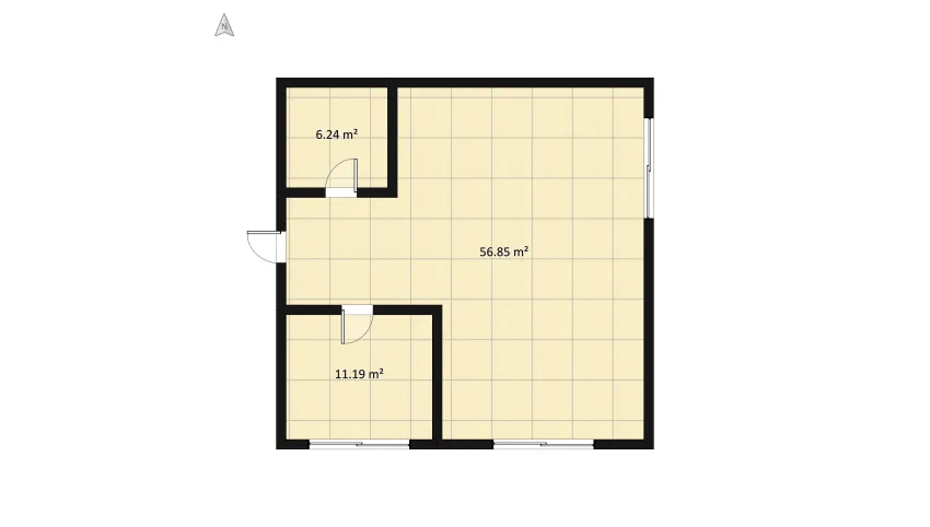 1 person room floor plan 81.49