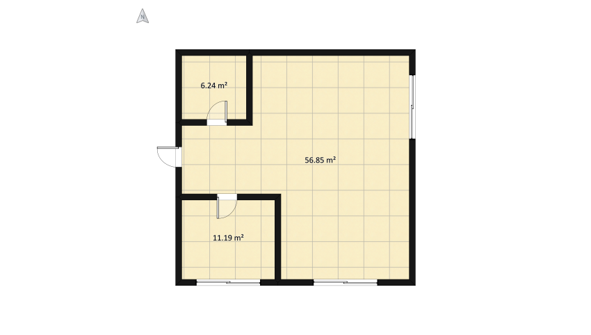 1 person room floor plan 81.49