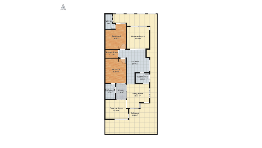 320 B Ground Floor floor plan 253.49