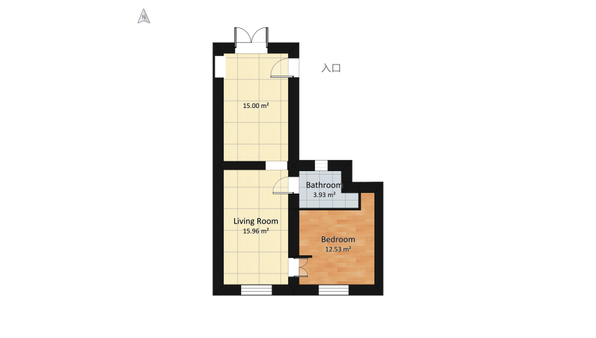 appartamento pastrengo floor plan 60.55