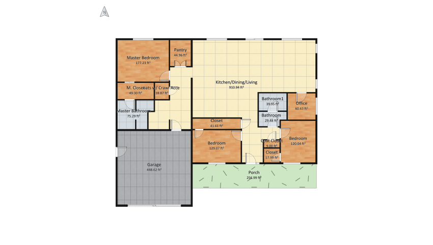 Revision of 1994 E. Ridgeview Drive floor plan 456.06