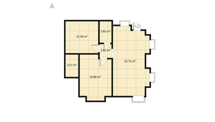 Small House Design floor plan 75.02