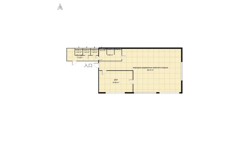 Copy of Copy of 2й этаж раздевалки floor plan 140.79