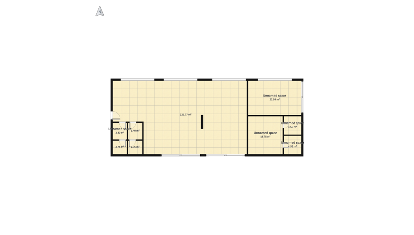 Residence at the Seaside - Day area floor plan 204.53