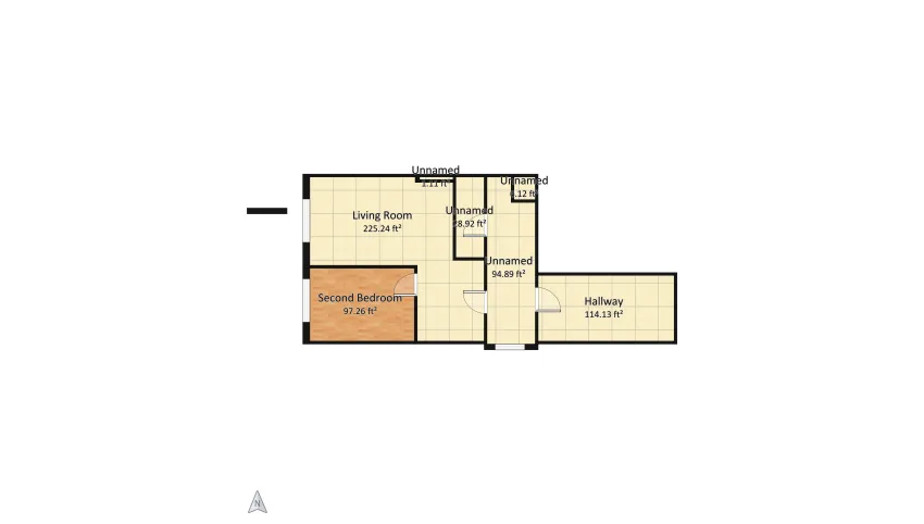 beauty coworking in a classic style floor plan 105.82