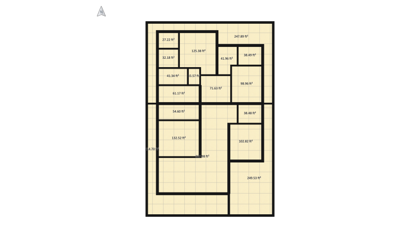 Double storey floor plan 462.45
