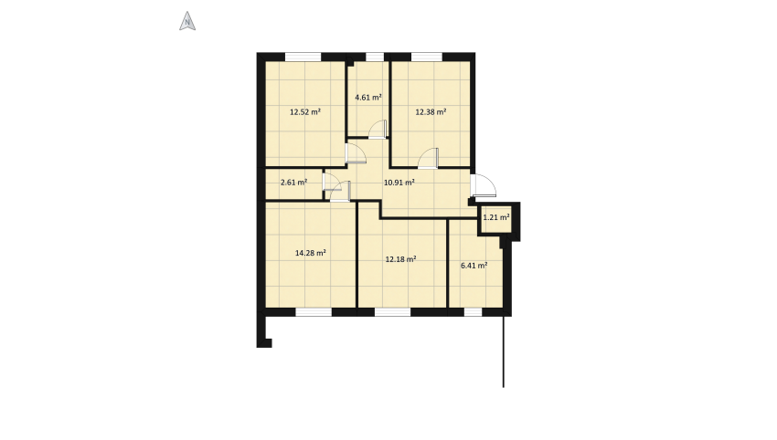 Copy of San Ruffillo floor plan 106.91