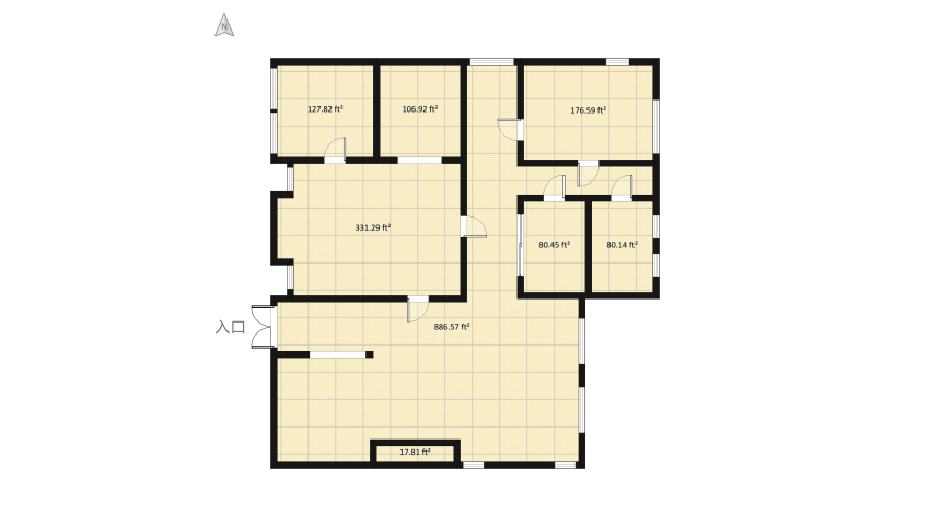 Small home floor plan 188.16