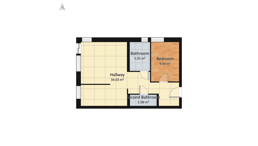 Mieszkanie_boguchwala floor plan 58.35