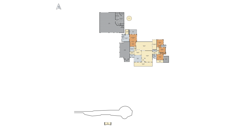 Farmhouse w/separate shop floor plan 953.95