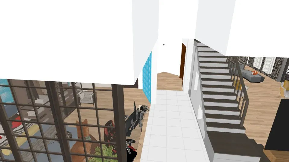 Copy of Ritvik.Devarapalli-2 Room Hallway. 3d design renderings
