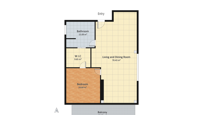 Apartment floor plan 143.13