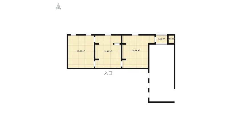 Mediterranean Pool Villa floor plan 71.53