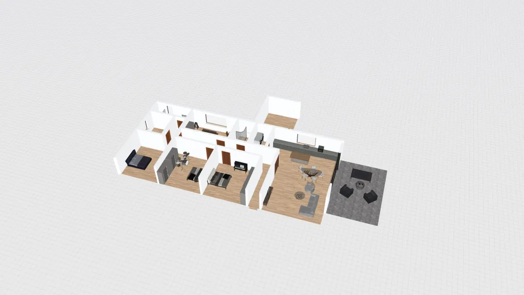 House Scenario D 3d design renderings