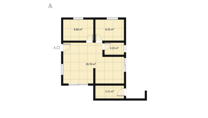 Quarto do Benji floor plan 63.67