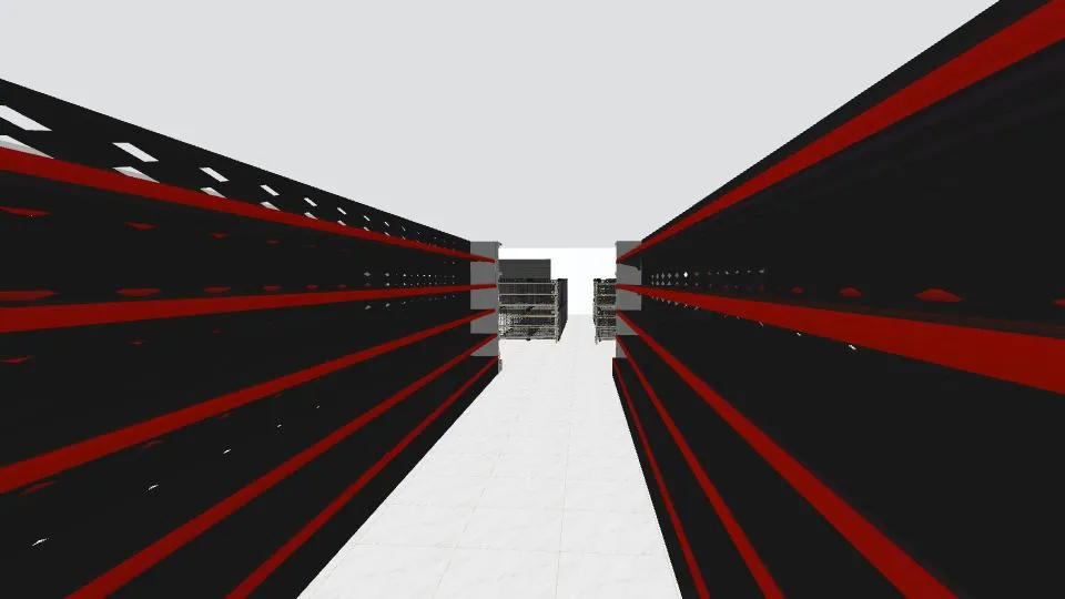 Liepājas veikals 2 ar gaismam 3d design renderings