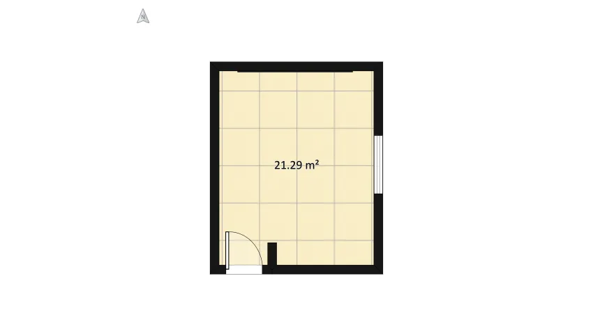 bed room floor plan 74.39